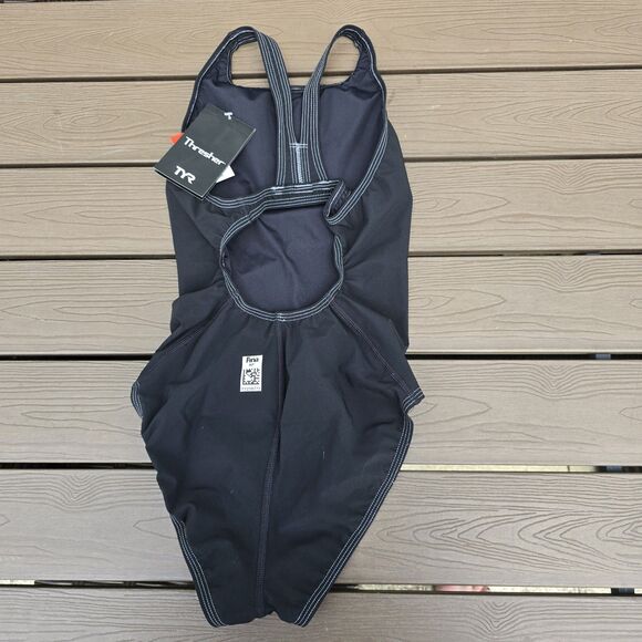 TYR Thresher FINA Aerofit Open Back Women's Competition Swim sz 34 New - Picture 2 of 4